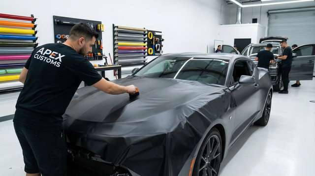 抖漫改装视频 - 车身贴膜改色视频教程